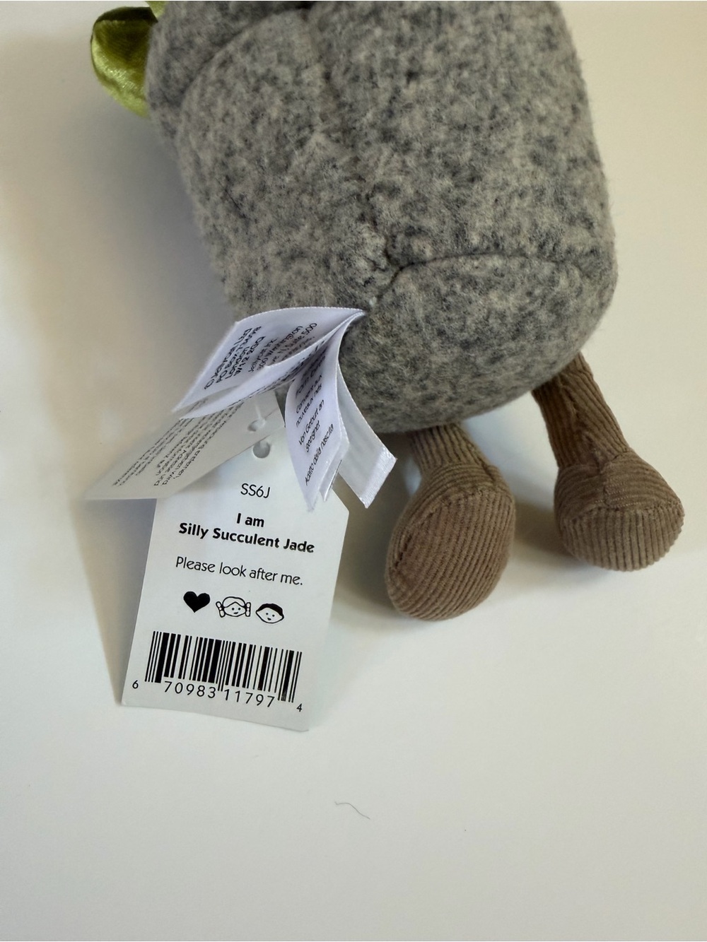 NWT Jellycat Amuseables: Silly Succulent Jade - Picture 5 of 6